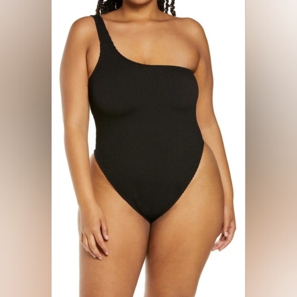 Good American Always Fits Shoulder One-Piece Swimsuit - Picture 1 of 5